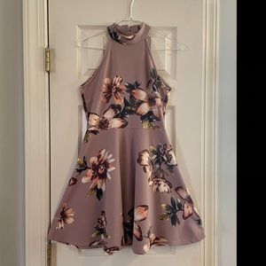 Blush Flower Print Dress